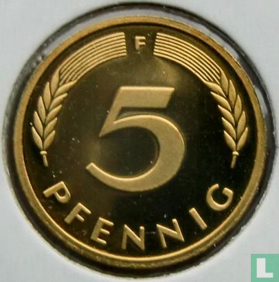 Germany 5 pfennig 1990 (PROOF - F) - Image 2