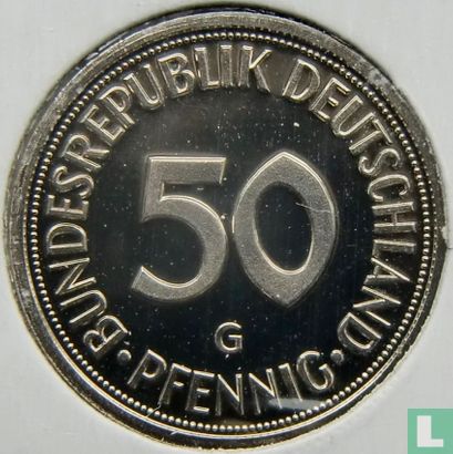 Germany 50 pfennig 1990 (PROOF - G) - Image 2