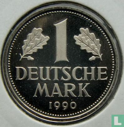 Germany 1 mark 1990 (PROOF - D) - Image 1