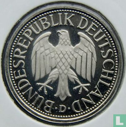 Germany 1 mark 1990 (PROOF - D) - Image 2