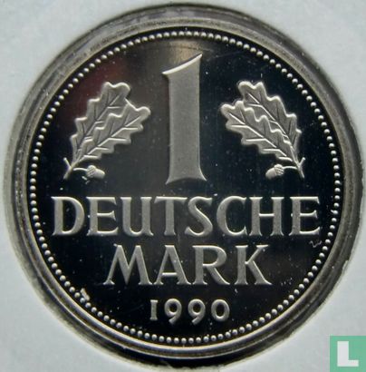 Deutschland 1 Mark 1990 (PP - J) - Bild 1