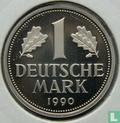 Duitsland 1 mark 1990 (PROOF - G) - Afbeelding 1