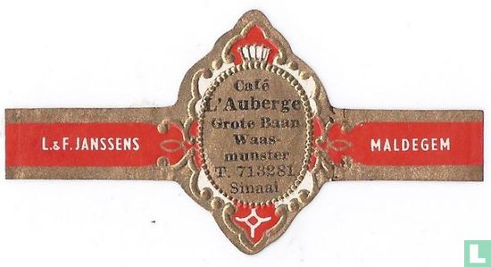 Café L'Auberge Grote Baan Waasmunster T. 713281 Sinaai - L.& F. Janssens - Maldegem - Bild 1