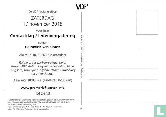 VDP 0171 - Geen eredivisie-voetbal op 17-11-2018 dus komt allen naar de contactdag in Amsterdam! - Afbeelding 2