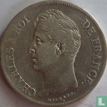 Frankrijk 5 francs 1828 (H) - Afbeelding 2