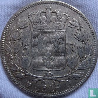 Frankrijk 5 francs 1826 (Q) - Afbeelding 1