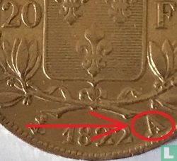 France 20 francs 1822 (A) - Image 3