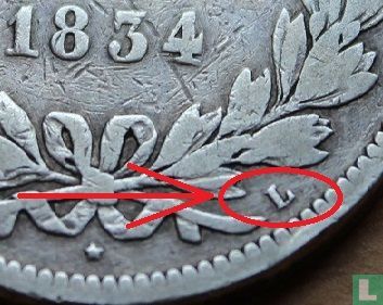 France 5 francs 1834 (L) - Image 3