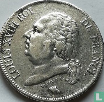 France 5 francs 1822 (B) - Image 2