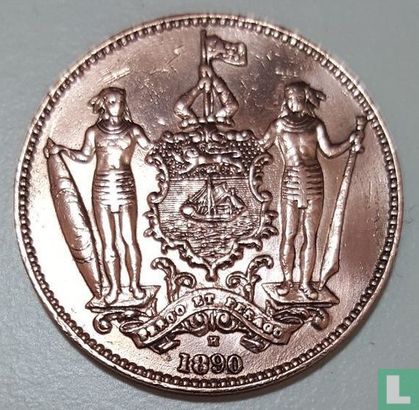 British North Borneo 1 cent 1890 - Image 1