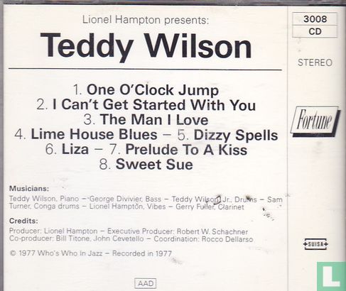 Lionel Hampton presents Teddy Wilson The man I love - Afbeelding 2