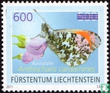Butterflies, with overprint