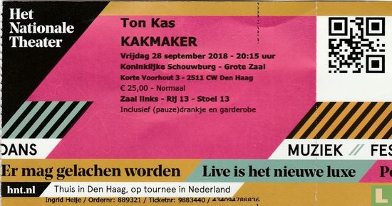 2018-09-28 Ton Kas: Kakmaker 