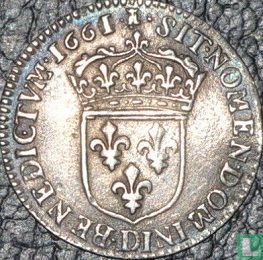 France 1/12 ecu 1661 (D) - Image 1