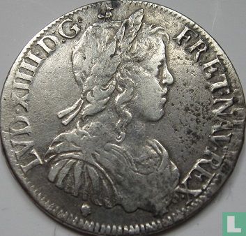 France ½ écu 1654 (M) - Image 2