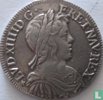 France ½ ecu 1656 (9) - Image 2