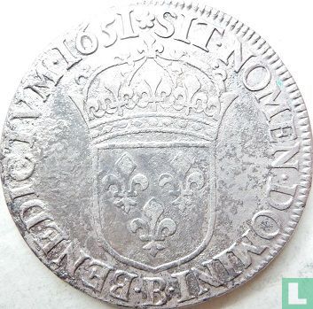 Frankreich 1 Ecu 1651 (B) - Bild 1