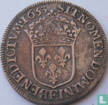 Frankreich ½ Ecu 1653 (E) - Bild 1