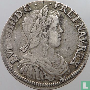 Frankrijk 1 écu 1652 (B) - Afbeelding 2
