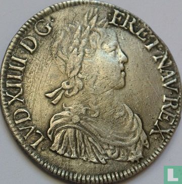 Frankrijk 1 écu 1653 (L) - Afbeelding 2
