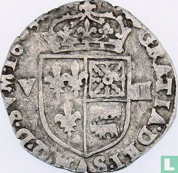 France 1/8 écu 1605 (BD) - Image 1
