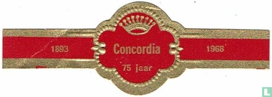Concordia 75 Jaar - 1893 - 1968 - Afbeelding 1