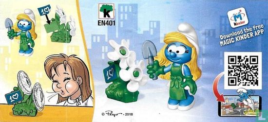 Smurfette with flowers - Image 3
