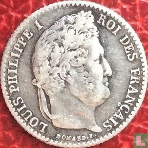 France ¼ franc 1845 (B) - Image 2