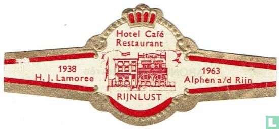 Hotel Café Restaurant RIJNLUST - 1938 H.J. Lamoree - 1963 Alphen a / d Rijn - Bild 1