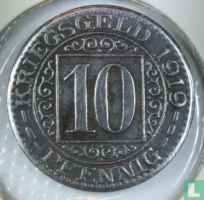 Oberhausen 10 pfennig 1919 - Afbeelding 1