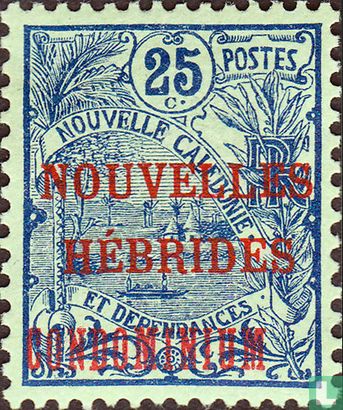 Nouméa roadstead, with overprint