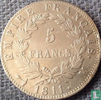 Frankrijk 5 francs 1811 (M) - Afbeelding 1