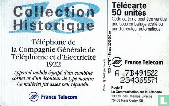 Téléphone de la Compagnie Générale de Téléphonie et d'Electricité - Afbeelding 2