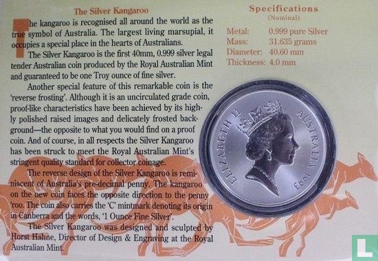 Australië 1 dollar 1993 "Kangaroo" - Afbeelding 3