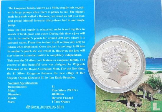 Australien 1 Dollar 1999 "Kangaroo" - Bild 3