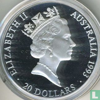 Australië 20 dollars 1993 (PROOF) "100 years Modern Olympic Games - Olympic medalists" - Afbeelding 1