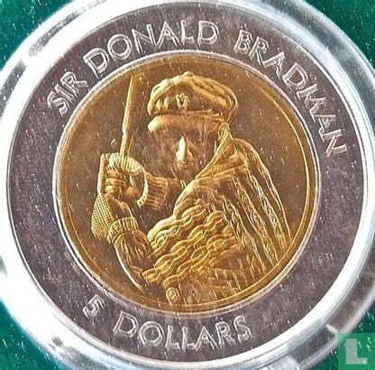 Australië 5 dollars 1996 "Sir Donald Bradman" - Afbeelding 2