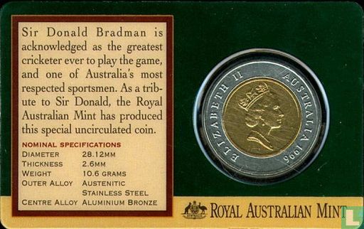 Australië 5 dollars 1996 "Sir Donald Bradman" - Afbeelding 3
