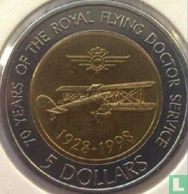 Australien 5 Dollar 1998 "70 years of the Royal Flying Doctor Service" - Bild 2
