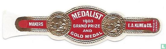 Medalist 1903 grand prize and gold medal - Makers - E.A. Kline & Co. - Image 1