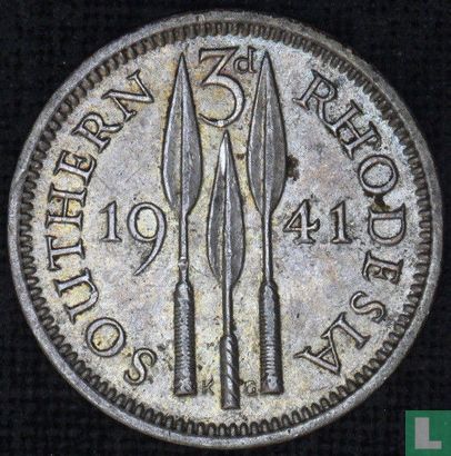 Südrhodesien 3 Pence 1941 - Bild 1