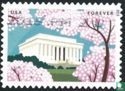 Lincoln Memorial mit Kirschblüte