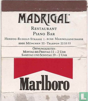 Marlboro / Madrigal Restaurant Pianobar