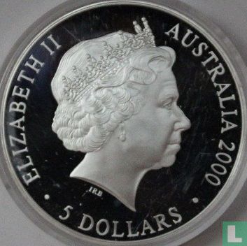 Australië 5 dollars 2000 (PROOF) "Summer Olympics in Sydney - Koala" - Afbeelding 1