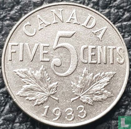 Canada 5 cents 1933 - Afbeelding 1