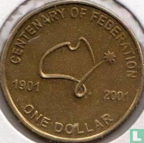 Australia 1 dollar 2001 (IRB joined) "Australian Centenary of Federation" - Image 2