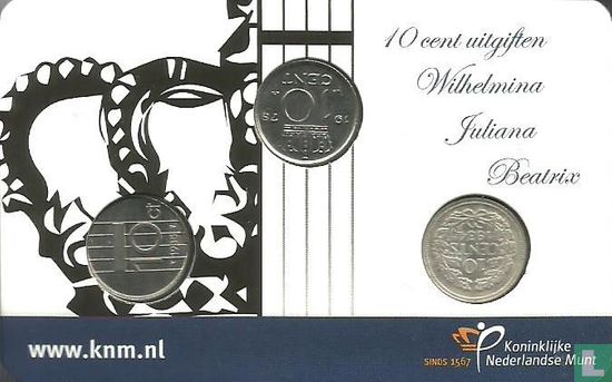 Pays-Bas 10 cents (coincard) "Ode aan het Dubbeltje" - Image 1