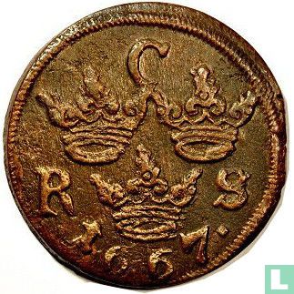 Suède 1/6 öre S.M. 1667 - Image 1