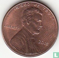 United States 1 cent 2018 (without letter) - Image 1
