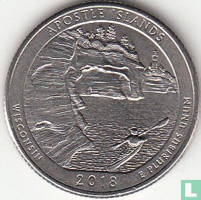 États-Unis ¼ dollar 2018 (P) "Apostle Islands" - Image 1